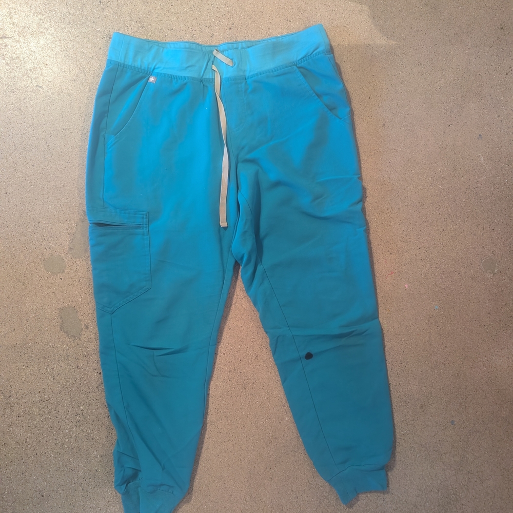 Teal Jogger Pants with Drawstring